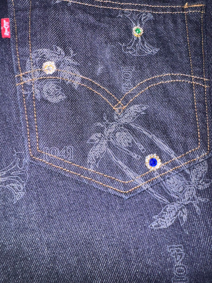 A*G* High Among the Angels Lasered Jeans (RHINESTONE)